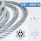 Laureola Industries 1/8" Stainless Steel Aircraft Wire Rope 316 Grade 7x7-600 ZAG118-77-SS316-600 - alternate 3
